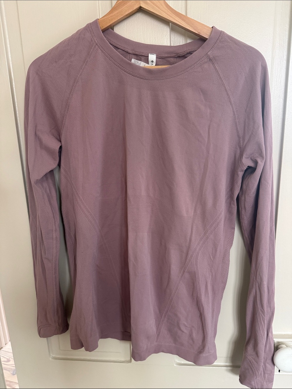 Athleta Dusty Mauve Crewneck Performance Top